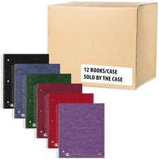 Roaring Spring Premium College Ruled Five Subject Spiral Notebook 200 Sheets - 400 Pages - Printed - Spiral Bound - Both Side Ruling Surface - Red Margin - 3 Hole(s) - 15 lb Basis Weight - 56 g/m&#178; Grammage - 11" x 9" Sheet Size - 0.80" Height x 9" Wi