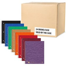 Roaring Spring College Ruled 3 Subject Spiral Notebook 120 Sheets - 240 Pages - Printed - Spiral Bound - Both Side Ruling Surface - Red Margin - 3 Hole(s) - 15 lb Basis Weight - 56 g/m&#178; Grammage - 11" x 9" Sheet Size - 0.50" Height x 9" Width x 11" L