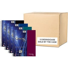 Roaring Spring Genesis 5-Subject Notebook 200 Sheets - 400 Pages - Printed - Spiral Bound - Both Side Ruling Surface - Red Margin - 3 Hole(s) - 15 lb Basis Weight - 56 g/m&#178; Grammage - 11" x 9" Sheet Size - 0.75" Height x 9" Width x 11" Length - White