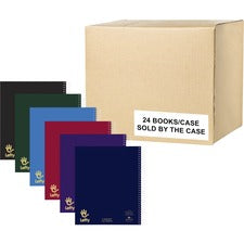 Roaring Spring Lefty 3 Subject College Ruled Left Handed Spiral Notebook 120 Sheets - 240 Pages - Printed - Spiral Bound - Both Side Ruling Surface - Red Margin - 3 Hole(s) - 15 lb Basis Weight - 56 g/m&#178; Grammage - 11" x 9" Sheet Size - 0.55" Height