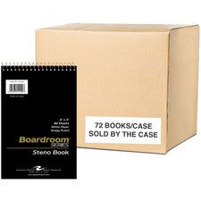 Roaring Spring Boardroom Series Gregg Ruled Spiral Steno Memo Book 80 Sheets - 160 Pages - Printed - Spiral Bound - Both Side Ruling Surface - Red Margin - 15 lb Basis Weight - 56 g/m&#178; Grammage - 9" x 6" Sheet Size - 0.30" Height x 6" Width x 9" Leng