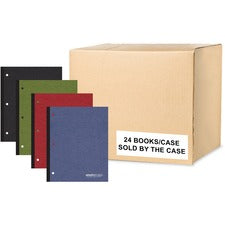 Roaring Spring EnviroNotes Earthtone 1-Subject Notebook 70 Sheets - 140 Pages - Printed - Glued/Tapebound - Both Side Ruling Surface - Red Margin - 3 Hole(s) - 15 lb Basis Weight - 56 g/m&#178; Grammage - 11" x 9" Sheet Size - 0.33" Height x 9" Width x 11