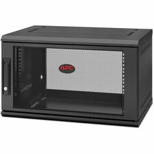 APC by Schneider Electric NetShelter WX 6U Single Hinged Wall-mount Enclosure 400mm Deep For Networking, Airflow System - 6U Rack Height x 19" Rack Width x 12.95" Rack Depth - Wall Mountable - Black - 200.42 lb Static/Stationary Weight Capacity