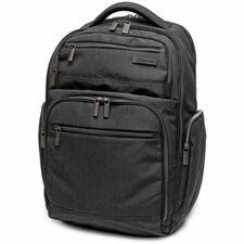 Samsonite Modern Utility Carrying Case (Backpack) for 15.6" Apple iPad Tablet, Notebook - Charcoal Heather Water Resistant Bottom - Ripstop, Polyester Body - Shoulder Strap, Handle - 18" Height x 8" Width x 12" Depth - 1 Each