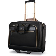 Samsonite Travel/Luggage Case for 9.7" to 15.6" Notebook - Black Water Resistant - Handle - 15.3" Height x 8" Width - 1 Each