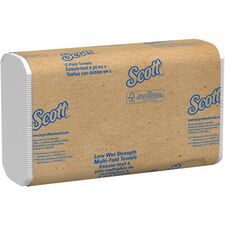 Scott Essential Low Wet Strength Towels C-fold - 10.10" Width x 13.10" Length - White - 200/Pack - 12 / Carton