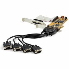 StarTech.com 8-Port PCI Express Serial Card with 16C1050 UART PCI Express x1 - 8 x DB-9 - Serie, v&iacute;a cable - Plug-in Card - TAA Compliant