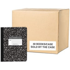 Roaring Spring Marble Comp Book 50 Sheets - 100 Pages - Printed - Sewn/Tapebound - Both Side Ruling Surface - Red Margin - 15 lb Basis Weight - 56 g/m&#178; Grammage - 9 3/4" x 7 1/2" Sheet Size - 0.25" Height x 7.5" Width x 9.8" Length - White Paper - Bl