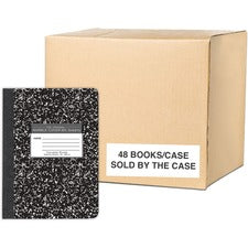 Roaring Spring Composition Book 80 Sheets - 160 Pages - Printed - Sewn/Tapebound - Both Side Ruling Surface - Red Margin - 15 lb Basis Weight - 56 g/m&#178; Grammage - 9 3/4" x 7 1/2" Sheet Size - 0.33" Height x 7.5" Width x 9.8" Length - White Paper - Bl