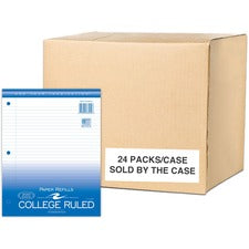 Roaring Spring College Ruled Filler Paper 200 Sheets - 400 Pages - Printed - Both Side Ruling Surface - Red Margin - 3 Hole(s) - 15 lb Basis Weight - 56 g/m&#178; Grammage - 11" x 8 1/2" Sheet Size - 0.60" Height x 8.5" Width x 11" Length - White Paper -
