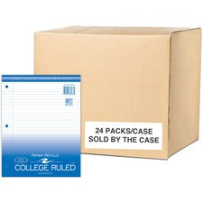 Roaring Spring College Ruled Filler Paper 150 Sheets - 300 Pages - Printed - Both Side Ruling Surface - Red Margin - 3 Hole(s) - 15 lb Basis Weight - 56 g/m&#178; Grammage - 11" x 8 1/2" Sheet Size - 0.45" Height x 8.5" Width x 11" Length - White Paper -