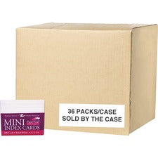 Roaring Spring PaperTrail Ruled Index Cards 200 Sheets - 400 Pages - Printed - Front Ruling Surface - 43 lb Basis Weight - 160 g/m&#178; Grammage - 3" x 2 1/2" Sheet Size - 3" Height x 2.5" Width x 1.4" Length - White Paper - 200/Pack - 36 / Carton
