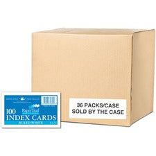 Roaring Spring PaperTrail Ruled Index Cards 100 Sheets - 200 Pages - Printed - Front Ruling Surface - 43 lb Basis Weight - 160 g/m&#178; Grammage - 5" x 3" Sheet Size - 0.75" Height x 5" Width x 3" Length - White Paper - 100/Pack - 36 / Carton