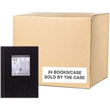 Roaring Spring Black Lab Book 60 Sheets - 120 Pages - Printed - Sewn/Tapebound - Both Side Ruling Surface - 20 lb Basis Weight - 75 g/m&#178; Grammage - 11" x 8 1/2" Sheet Size - 0.33" Height x 8.5" Width x 11" Length - White Paper - Laminated Cover - 24
