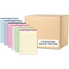 Roaring Spring EnviroShades Legal Pad 50 Sheets - 100 Pages - Printed - Stapled/Tapebound - Both Side Ruling Surface - Double Line Red Margin - 15 lb Basis Weight - 56 g/m&#178; Grammage - 11 3/4" x 8 1/2" Sheet Size - 1.13" Height x 8.5" Width x 11.8" Le