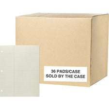 Roaring Spring Law Ruled Gummed Glue Top Legal Pads 50 Sheets - 100 Pages - Printed - Glued - Both Side Ruling Surface - Legal Ruled Red Margin - 3 Hole(s) - 15 lb Basis Weight - 56 g/m&#178; Grammage - 11" x 8 1/2" Sheet Size - 0.25" Height x 8.5" Width