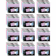 Roaring Spring Landscape Pad 40 Sheets - 80 Pages - Printed - Stapled/Tapebound - Both Side Ruling Surface - Red Margin - 15 lb Basis Weight - 56 g/m&#178; Grammage - 11" x 9 1/2" Sheet Size - 0.75" Height x 11" Width x 9.5" Length - Orchid, Blue, Pink Pa