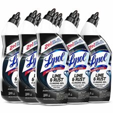 Lysol Lime/Rust Toilet Bowl Cleaner 24 fl oz (0.8 quart) - Atlantic Fresh Scent - Blue - 9 / Carton