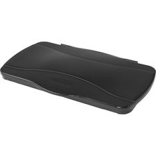 Rubbermaid Commercial Slim Jim Hinged Waste Container Lids Rectangular - Black - 4 / Carton