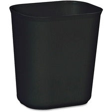 Rubbermaid Commercial 14 QT Fire-Resistant Wastebaskets 3.50 gal Capacity - Rust Resistant, Chip Resistant, Long Lasting, Dent Resistant - 12.3" Height x 8.3" Width x 11.1" Depth - Fiberglass - Black - 6 / Carton