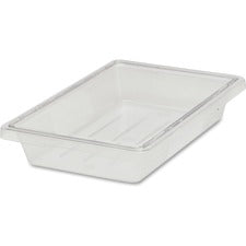 Rubbermaid Commercial 5-Gallon Food/Tote Boxes Transporting, Storing - Dishwasher Safe - Clear - Plastic, Polycarbonate Body - 6 / Carton