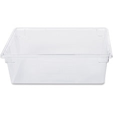 Rubbermaid Commercial 12.5-Gallon Food/Tote Boxes Transporting, Storing - Dishwasher Safe - Clear - Plastic, Polycarbonate Body - 6 / Carton