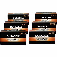 Duracell 9-Volt Coppertop Alkaline Batteries, 12-Packs For Multipurpose - 9V - 12/Box - 6 / Carton