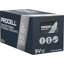 Procell by Duracell 9-Volt Alkaline Batteries, 12-Packs For Industrial - 9V - 692 mAh - 9 V DC - 12/Box - 6 / Carton