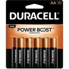 Duracell Coppertop Alkaline AA Battery 10-Packs For Multipurpose - AA - 1.5 V DC - 10/Pack - 48 / Carton