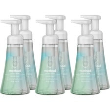 Method Foaming Hand Wash Coconut Water Scent - 10 fl oz - Pump Bottle Dispenser - Hand - Clear - 6 / Carton