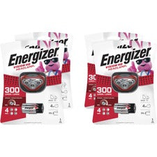 Energizer Vision HD LED Headlamp LED - 150 lm Lumen - 3 x AAA - Impact Resistant, Water Resistant, Shatter Proof - Red - 4 / Carton