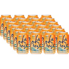 LaCroix Orange Flavored Sparkling Water 12 fl oz (355 mL) - Orange - 12/Pack - 2 / Carton