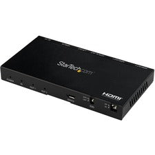 StarTech.com 2-Port HDMI Splitter - 4K 60Hz with Built-In Scaler 3840 Ã— 2160 - 1 x HDMI In - 2 x HDMI Out - Metal