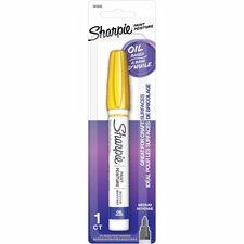 Sharpie Paint Marker Regular Marker Point - Yellow Ink - Oil Based, Water Based - 1 / Pack