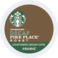 Starbucks K-Cup Decaf Pike Place Roast Coffee K-Cup - Pike Place Roast - Decaffeinated - 24 / Box