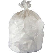 Genuine Joe 16-gallon Linear Low-Density Bags 16 gal Capacity - 32" Length x 24" Width x 0.40 mil (10 Micron) Thickness - Low Density - White - Resin - Waste Disposal - 500 / Carton