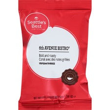 Seattle's Best Coffee 6th Avenue Bistro Coffee Dark - 2 oz - Chocolate - 18 / Box