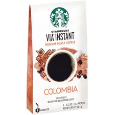 Starbucks VIA Ready Brew Colombia Coffee Medium - 0.1 oz - Colombia - 8 / Box