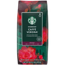 Starbucks Whole Bean Caffe Verona Coffee Dark - 16 oz - Whole Bean - Caffe Verona - 1 Each