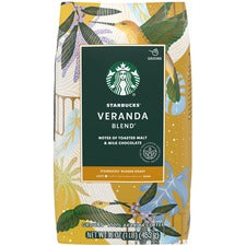 Starbucks Ground Veranda Blend Coffee Blonde - 16 oz Per Bag - Ground - Veranda Blend - 1 Each