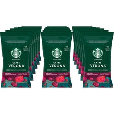 Starbucks Caffe Verona Coffee Dark - 2.5 oz Per Pouch - Caffe Verona - 18 / Box
