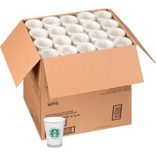 We Proudly Serve 12 oz Hot Cups 12 fl oz - White, Green - Coffee, Hot Drink, Tea, Hot Chocolate, Cappuccino - 1000 / Carton