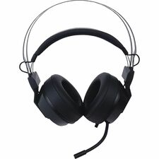 Mad Catz The Authentic F.R.E.Q. 2 Gaming Headset, Black Stereo - Mini-phone (3.5mm) - Wired - Over-the-head - Binaural - Circumaural - Omni-directional Microphone - Black
