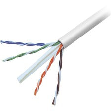 Belkin Category 6 Solid Bulk Cable 500 ft Category 6 Network Cable for Network Device, ATM - First End: Bare Wire - Second End: Bare Wire - 1.2 Gbit/s - 23 AWG - Orange - 1 Each