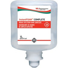 SC Johnson Hand Sanitizer Foam Refill 1.06 quart - Kill Germs - Hand - Moisturizing - Clear - Non-drying, Drip-free, Dye-free, Unscented, Anti-irritant - 6 / Carton