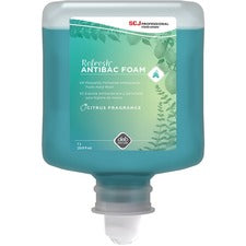 SC Johnson Refresh Foam Hand Soap 1.06 quart - Bacteria Remover - Hand - Moisturizing - Antibacterial - Green - Non-drying - 6 / Carton