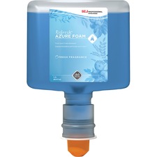 SC Johnson Fresh Apple Scent Foam Hand Soap 1.27 quart - Dirt Remover - Hand - Moisturizing - Blue - Anti-irritant, Non-drying - 3 / Carton
