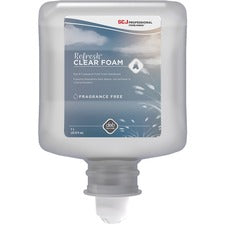SC Johnson Hypoallergenic Foam Hand Soap 1.06 quart - Dirt Remover, Kill Germs - Hand - Moisturizing - Clear - Unscented, Dye-free, Anti-irritant - 6 / Carton
