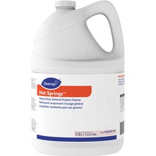 Diversey Hot Springs Heavy-Duty Cleaner 128 fl oz (4 quart) - Citrus Scent - Caustic-free, Solvent-free, Phosphate-free, Heavy Duty - Yellow - 4 / Carton