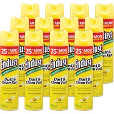 Diversey ENDUST Lemon Dust & Clean Spray Ready-To-Use - 12.50 oz (0.78 lb) - Lemon Zest Scent - Hypoallergenic, Fragrance-free, Fast Acting, Silicon-free, Easy to Use, Residue-free - Clear - 6 / Carton